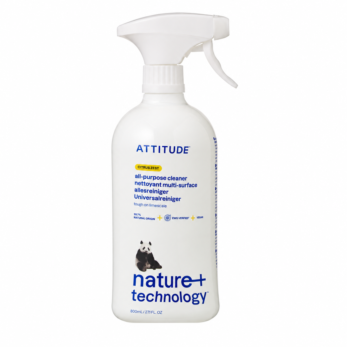 Spray de curățat universal ATTITUDE Citrus Zest, 800ml