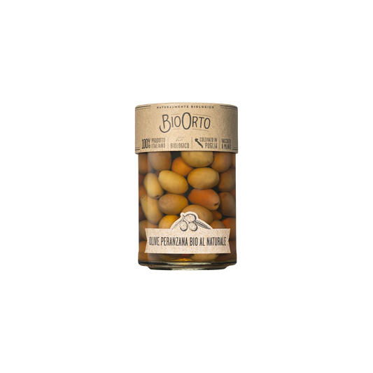 Măsline Peranzana cu Sâmburi în Saramură ECO, 350g