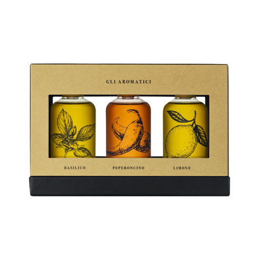 Pachet Cadou 3 Uleiuri de Măsline Aromatizate ECO, 3x100ml