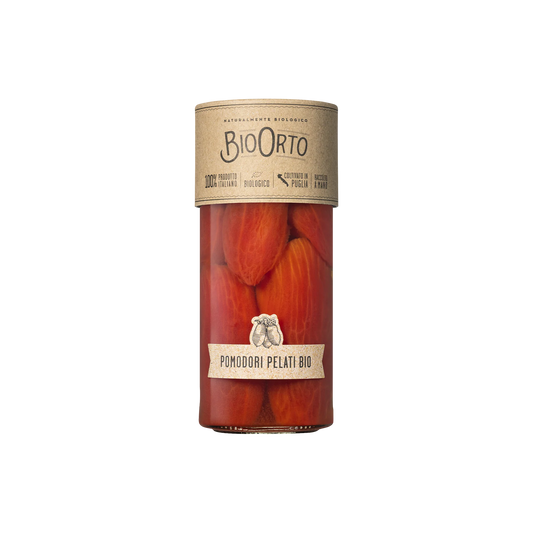 Roșii Decojite ECO în Saramură, 550g