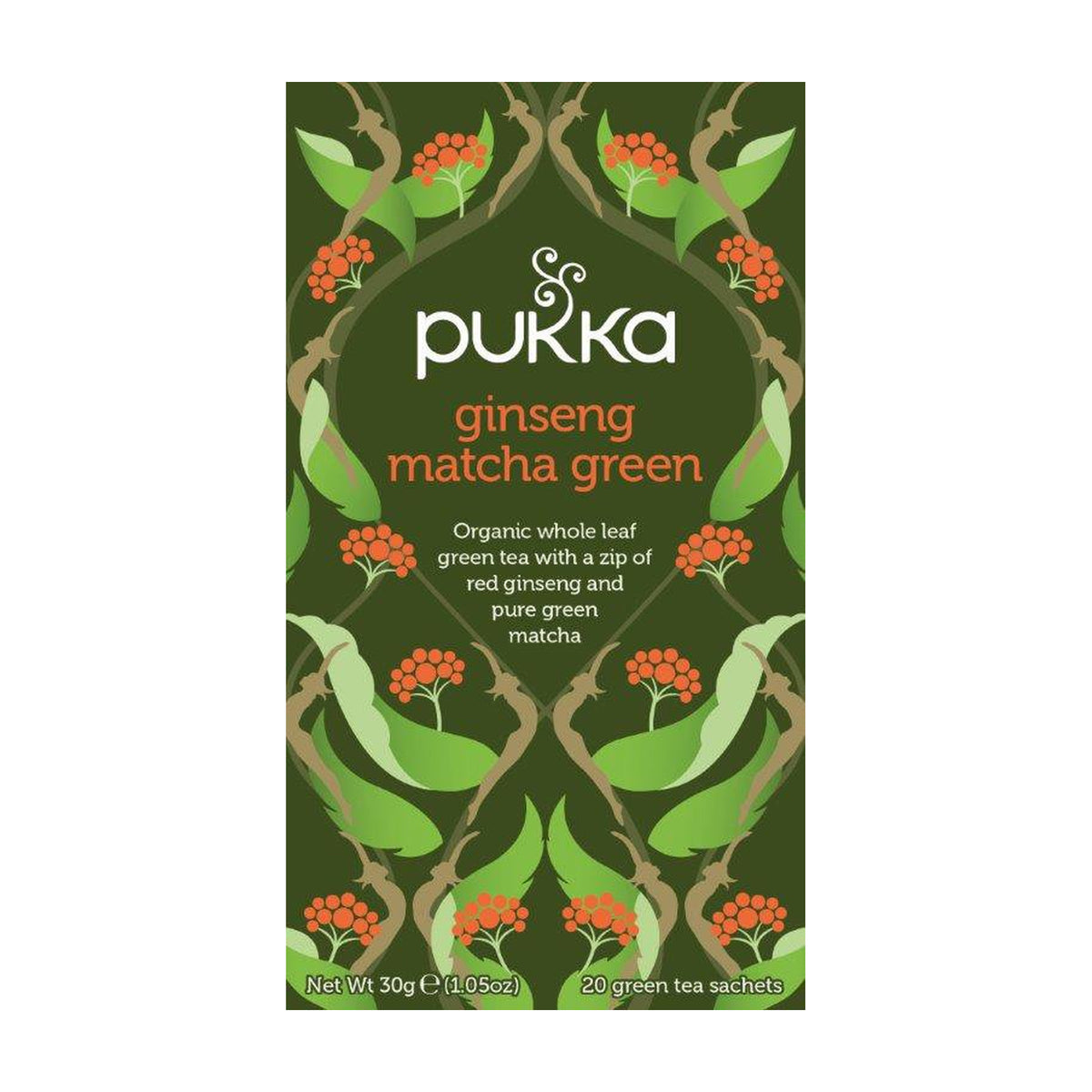 Ceai Verde cu Ginseng și Matcha ECO, 20 Plicuri