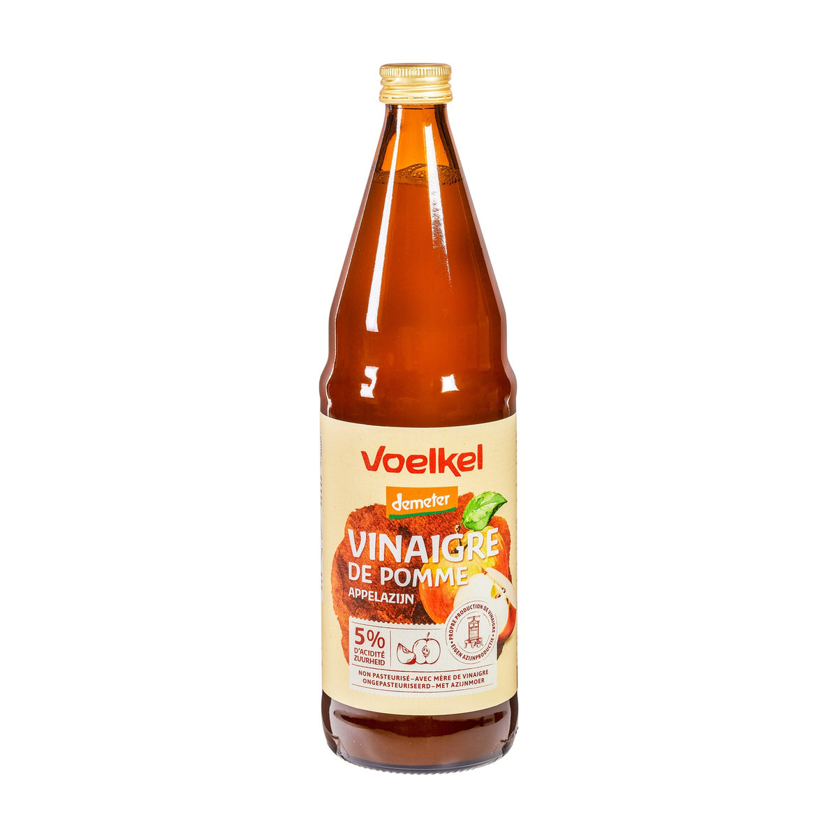 Oțet de Mere Nefiltrat ECO & Demeter, 750ml