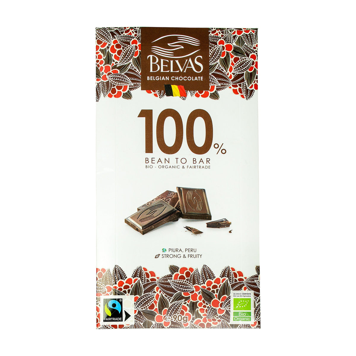 Ciocolată Neagră 100% Cacao ECO, 90g