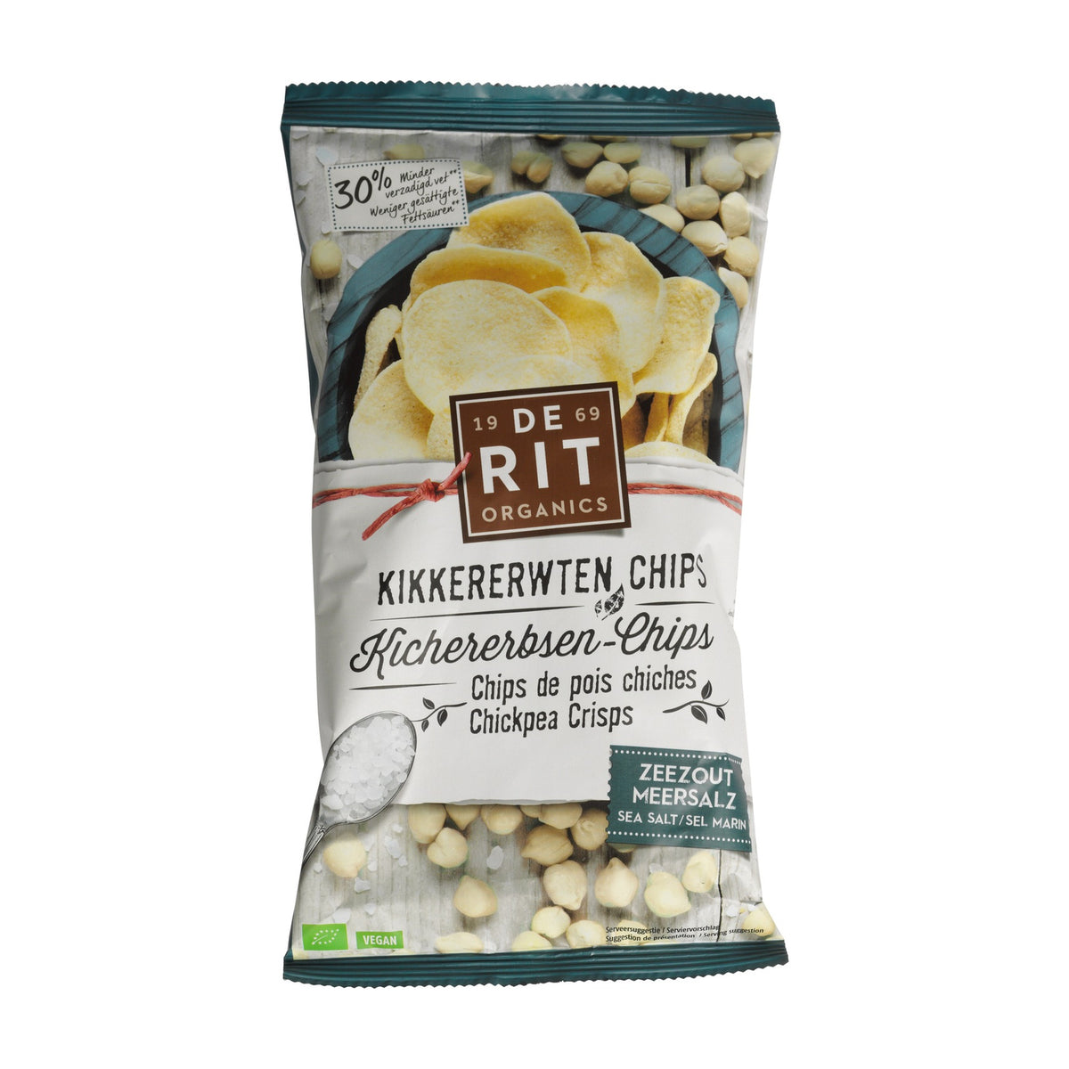 Chipsuri de Năut cu Sare de Mare ECO, 75g