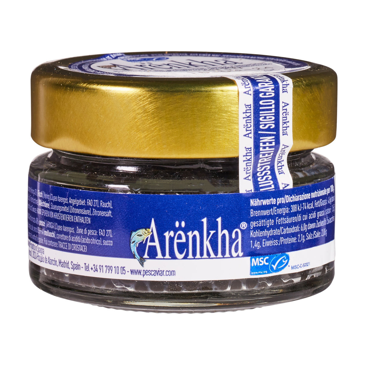 Caviar de Hering Afumat MSC, 55g