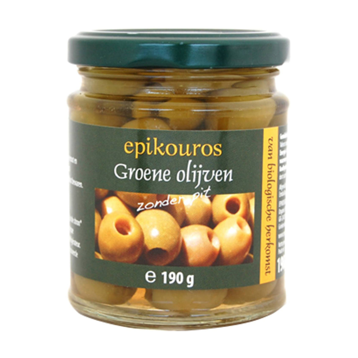 Măsline Verzi fără Sâmburi ECO, 190g