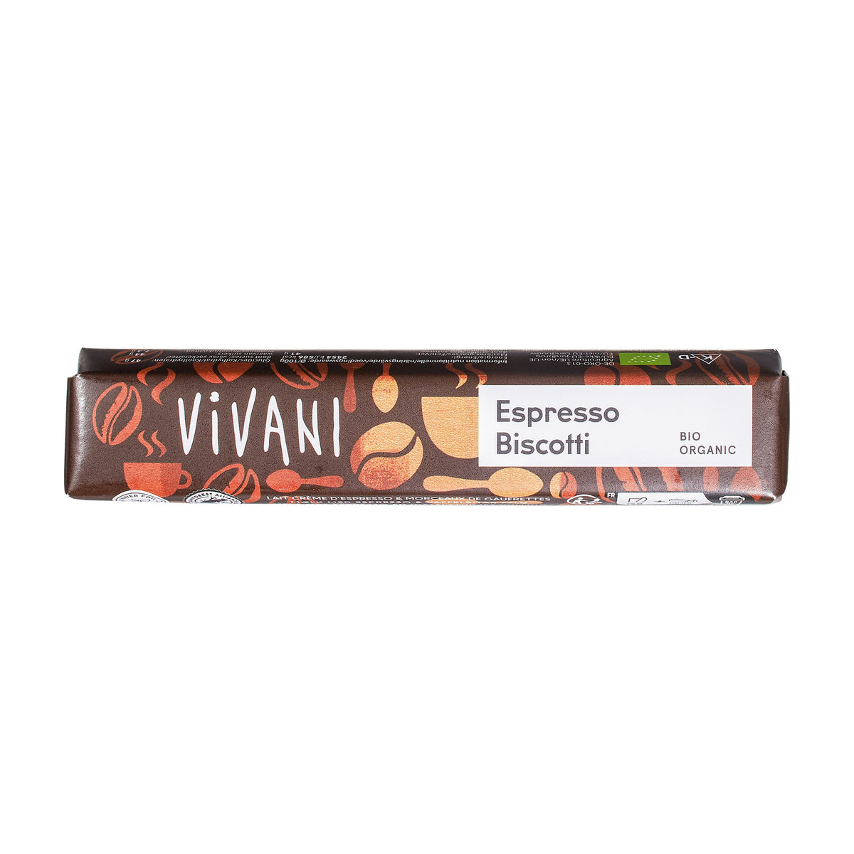 Ciocolată cu Lapte Espresso Biscotti ECO, 40g