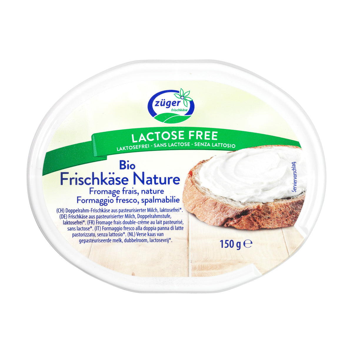 Cremă de Brânză fără Lactoză ECO, 150g