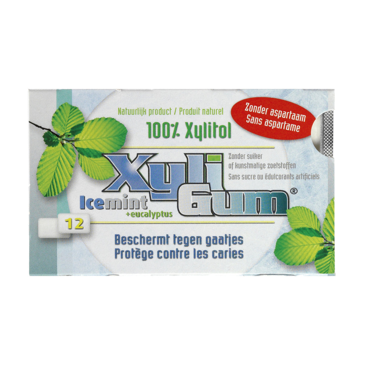 Gumă de Mestecat cu Xylitol Icemint – 12 Bucăți