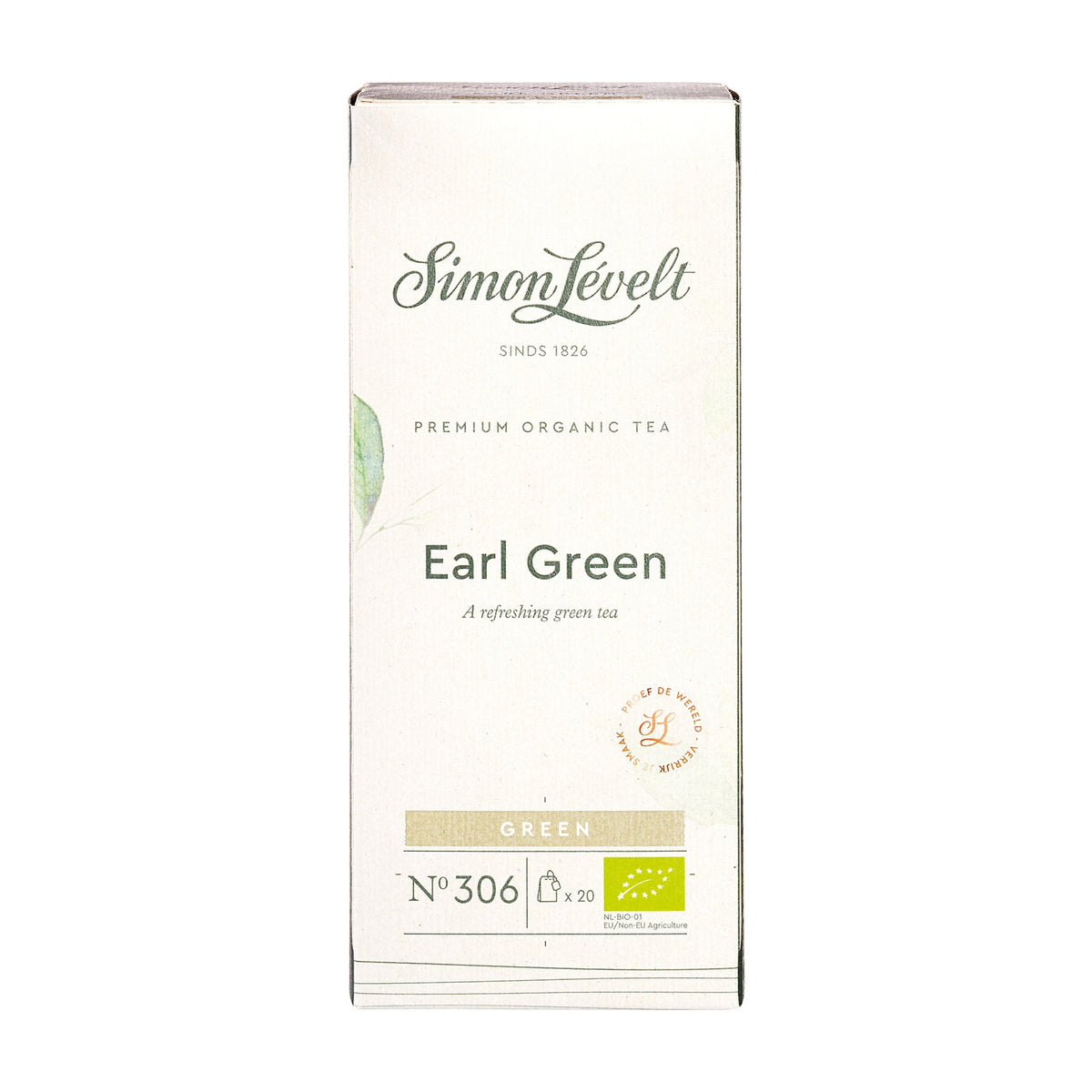 Ceai Verde cu Bergamotă (Earl Green) ECO, 20 Plicuri