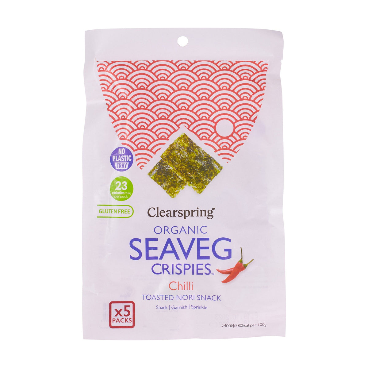 Snack din Alge Nori cu Chilli ECO Multipack (5x4g)