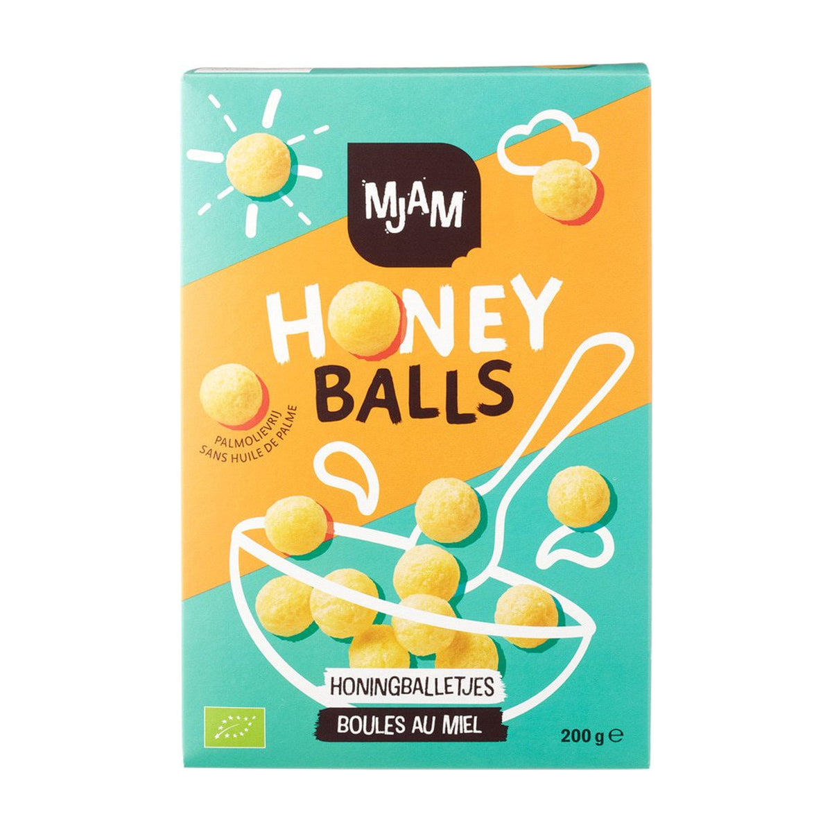 Cereale Honey Balls cu Miere ECO, 200g