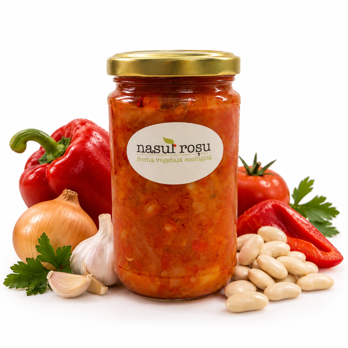 Zacuscă de fasole Nasul Roșu, 300g