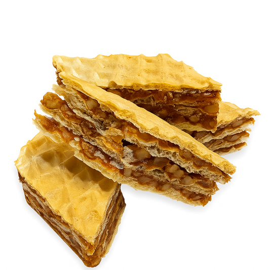 Napolitane de Casă cu Caramel și Nucă – Nasul Roșu, 200g