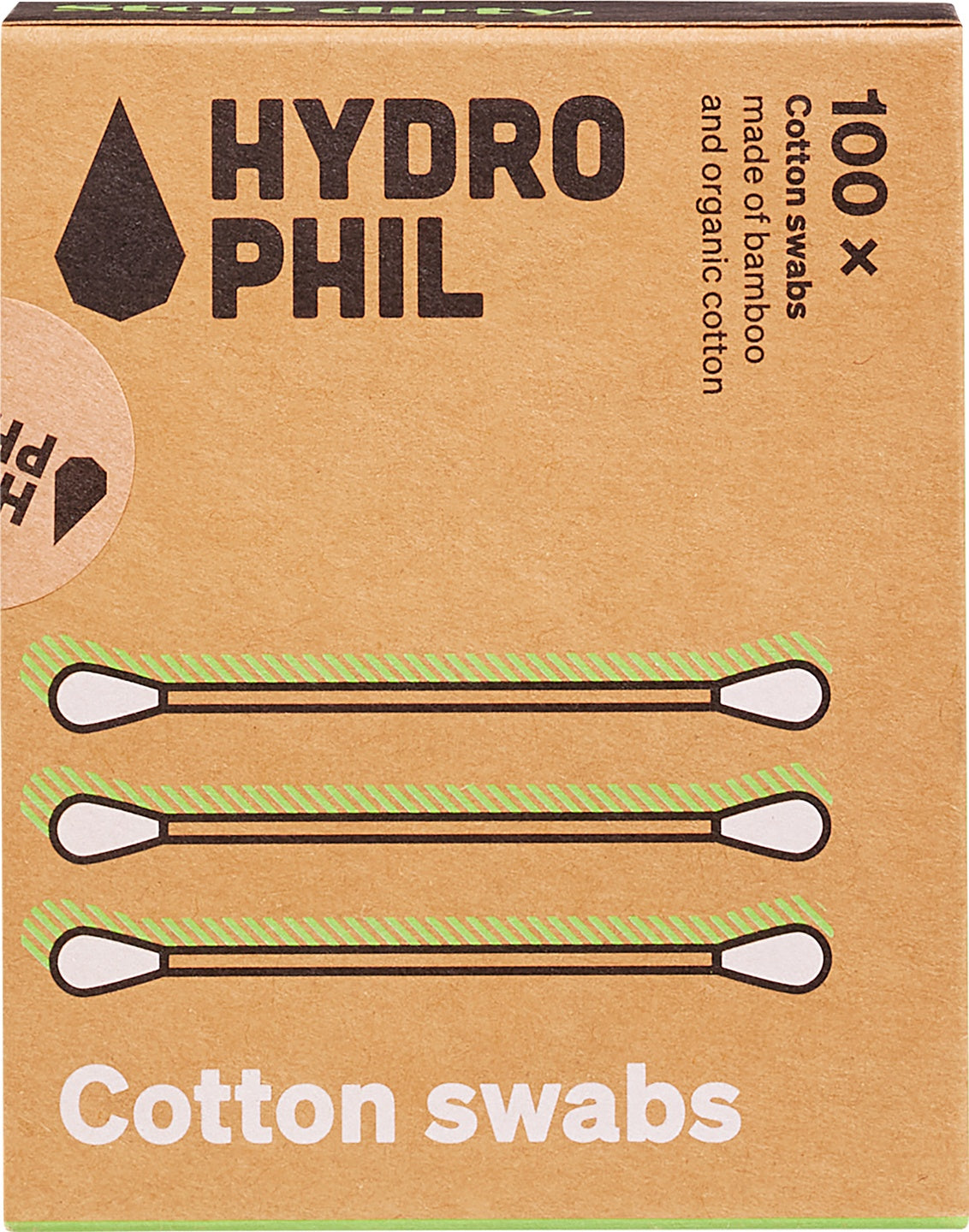 Bețișoare pentru urechi Hydrophil, cutie cu 100 de bucăți