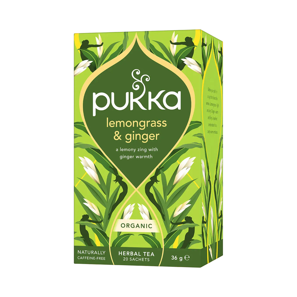 Ceai Pukka Lemongrass & Ginger ECO, 20 de pliculețe, 36 g