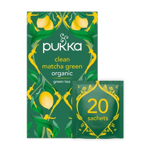 Ceai Pukka Clean Matcha Green ECO, 20 de pliculețe