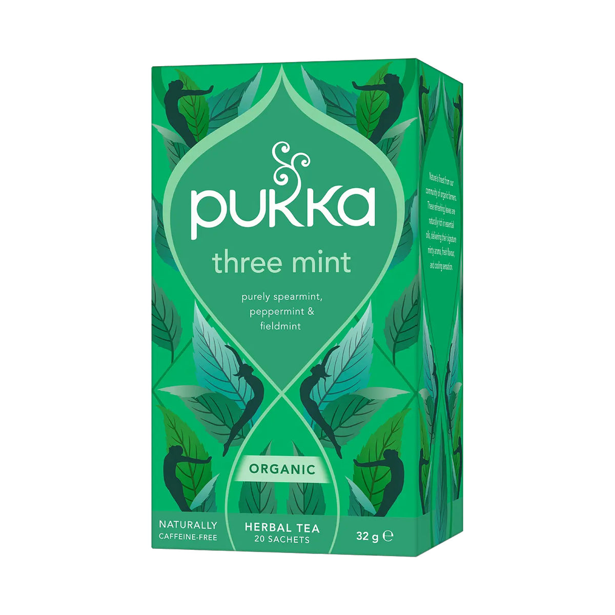 Ceai Pukka Three Mint ECO, 20 de pliculețe, 32 g