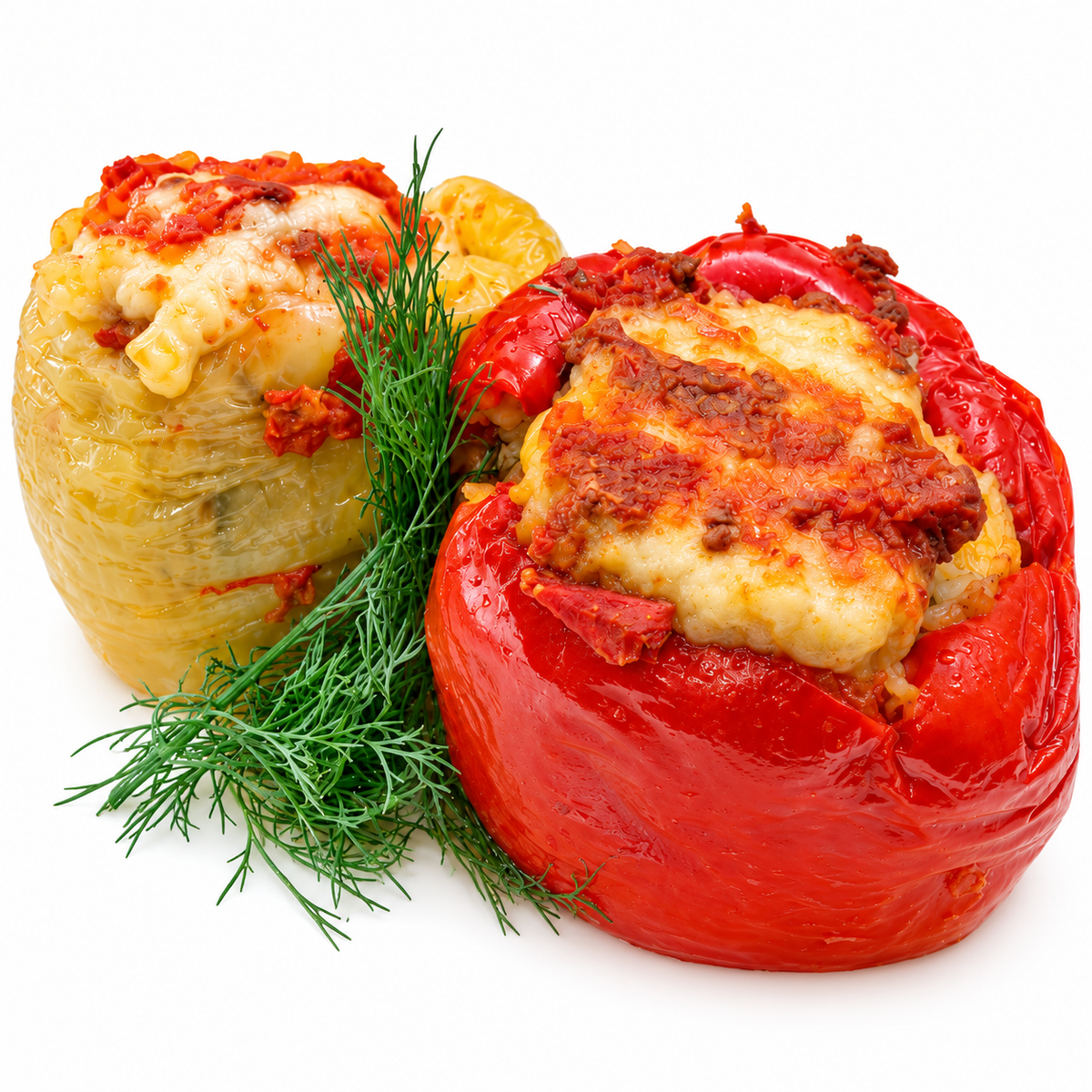 Ardei umpluți vegani cu bulgur Nasul Roșu, 400g