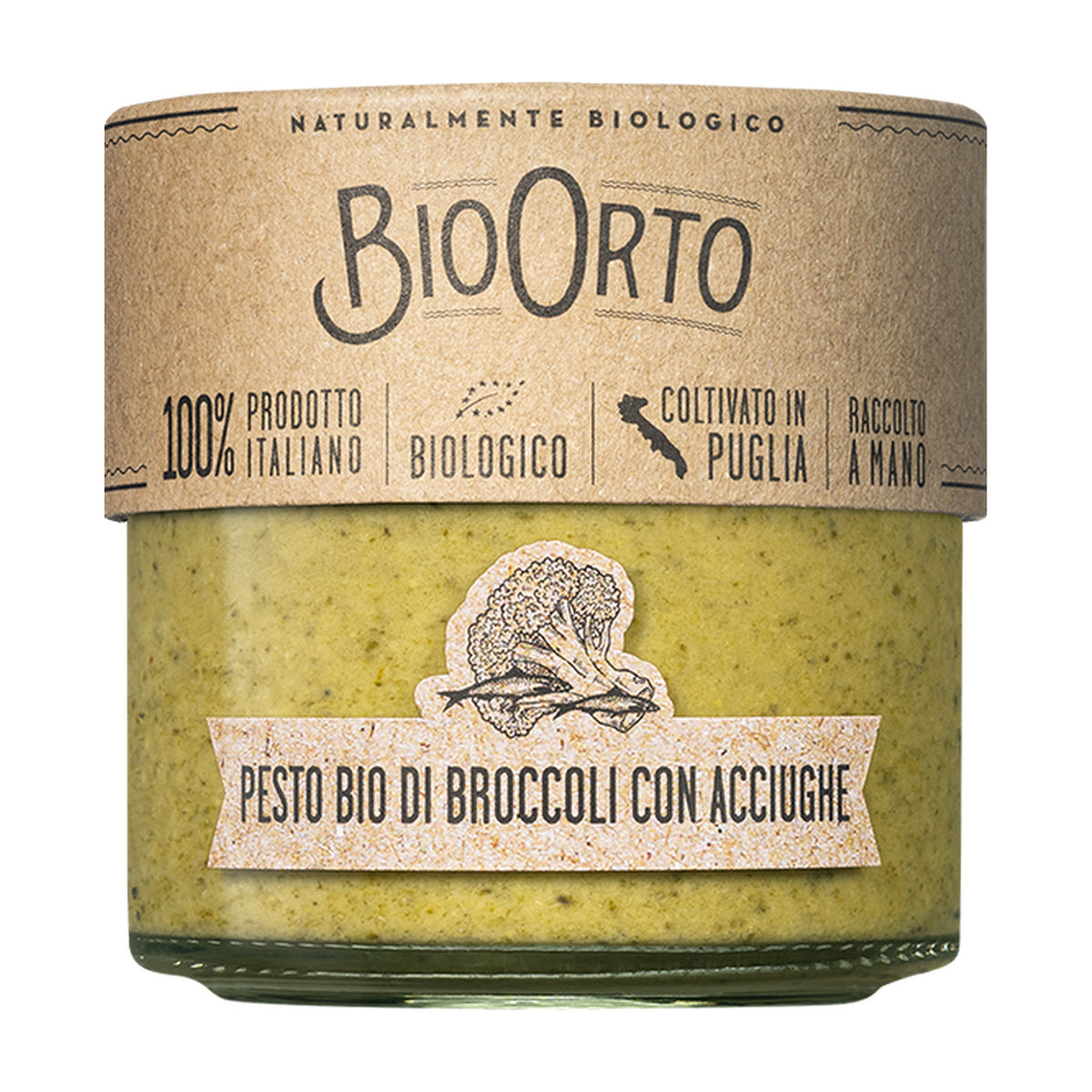 Pesto de Broccoli cu Anșoa ECO, 180g