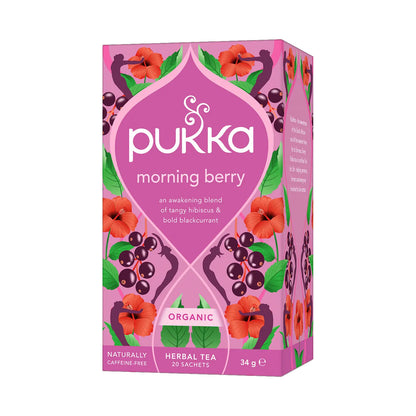 Ceai Pukka Morning Berry ECO, 20 de pliculețe, 34 g