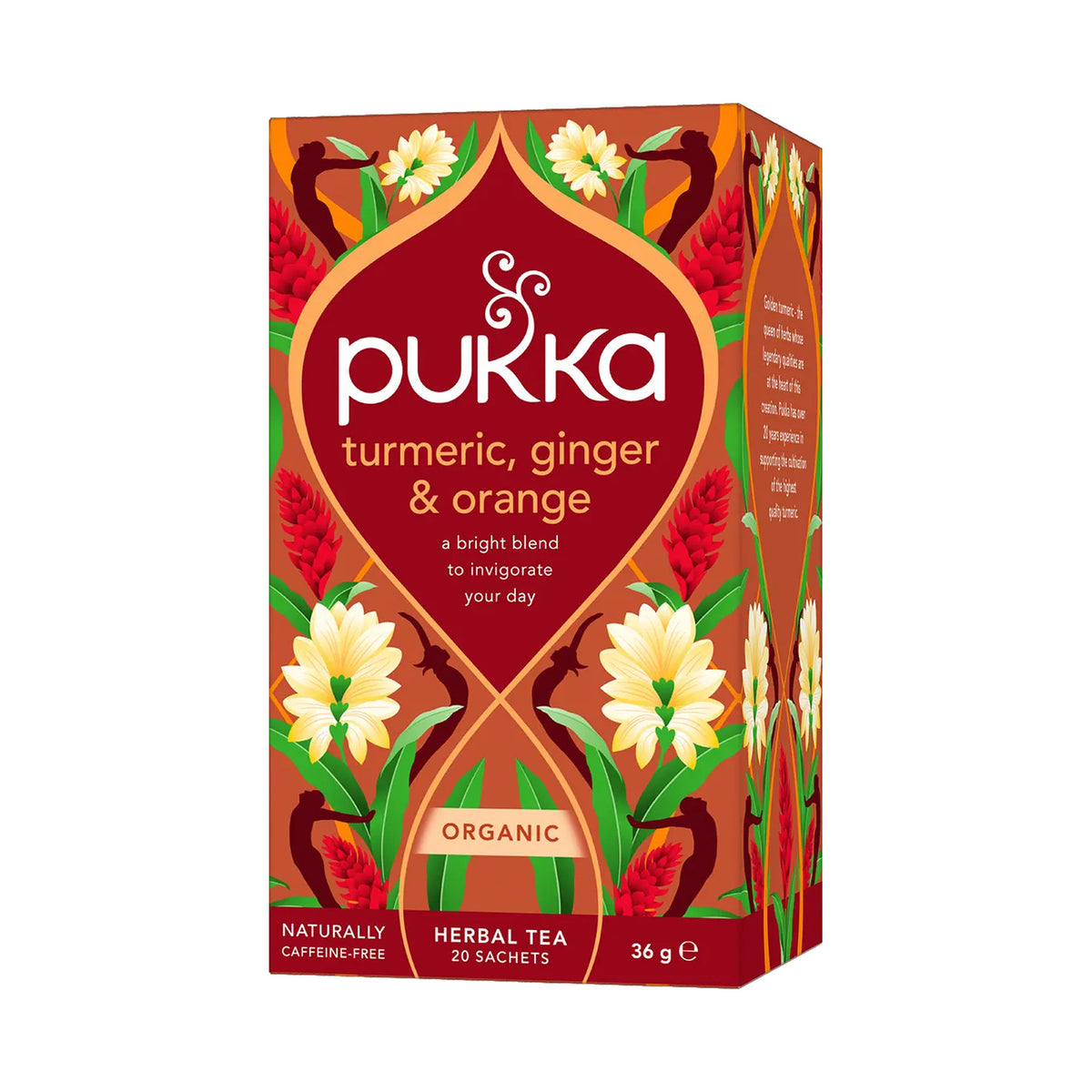 Ceai Pukka Turmeric, Ginger & Orange ECO, 20 de pliculețe, 36 g