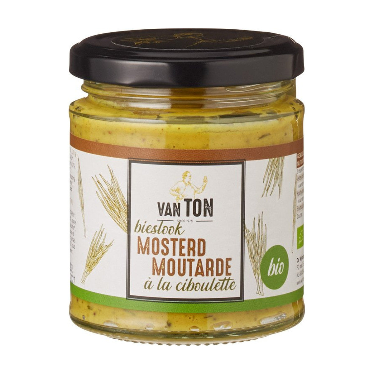 Muștar cu arpagic ECO van TON, borcan 170 g