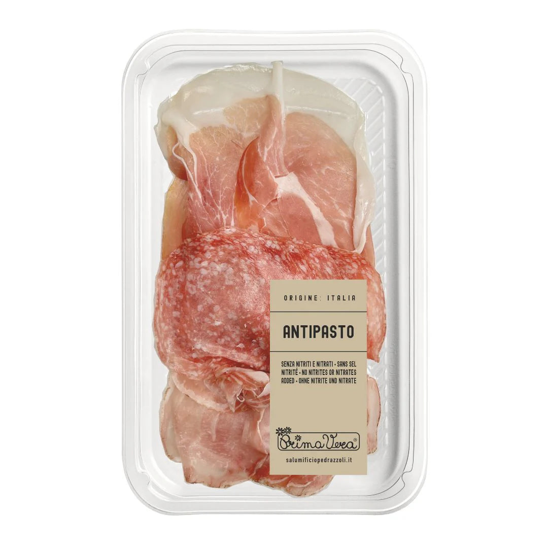 Antipasto Italiano Tris – Selecție de Mezeluri ECO, Pedrazzoli – 90g