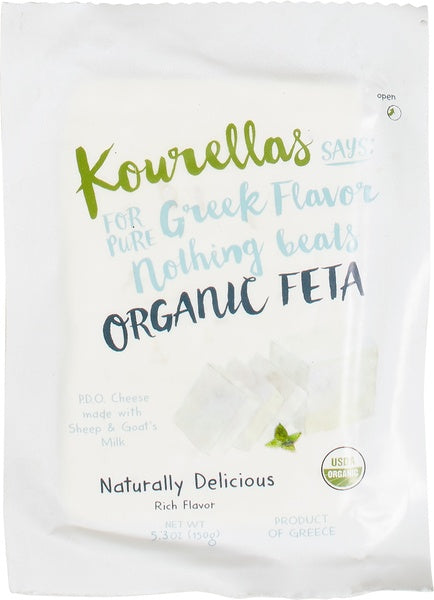 Feta Grecească DOP (Oaie și Capră) ECO, Kourellas – 150g