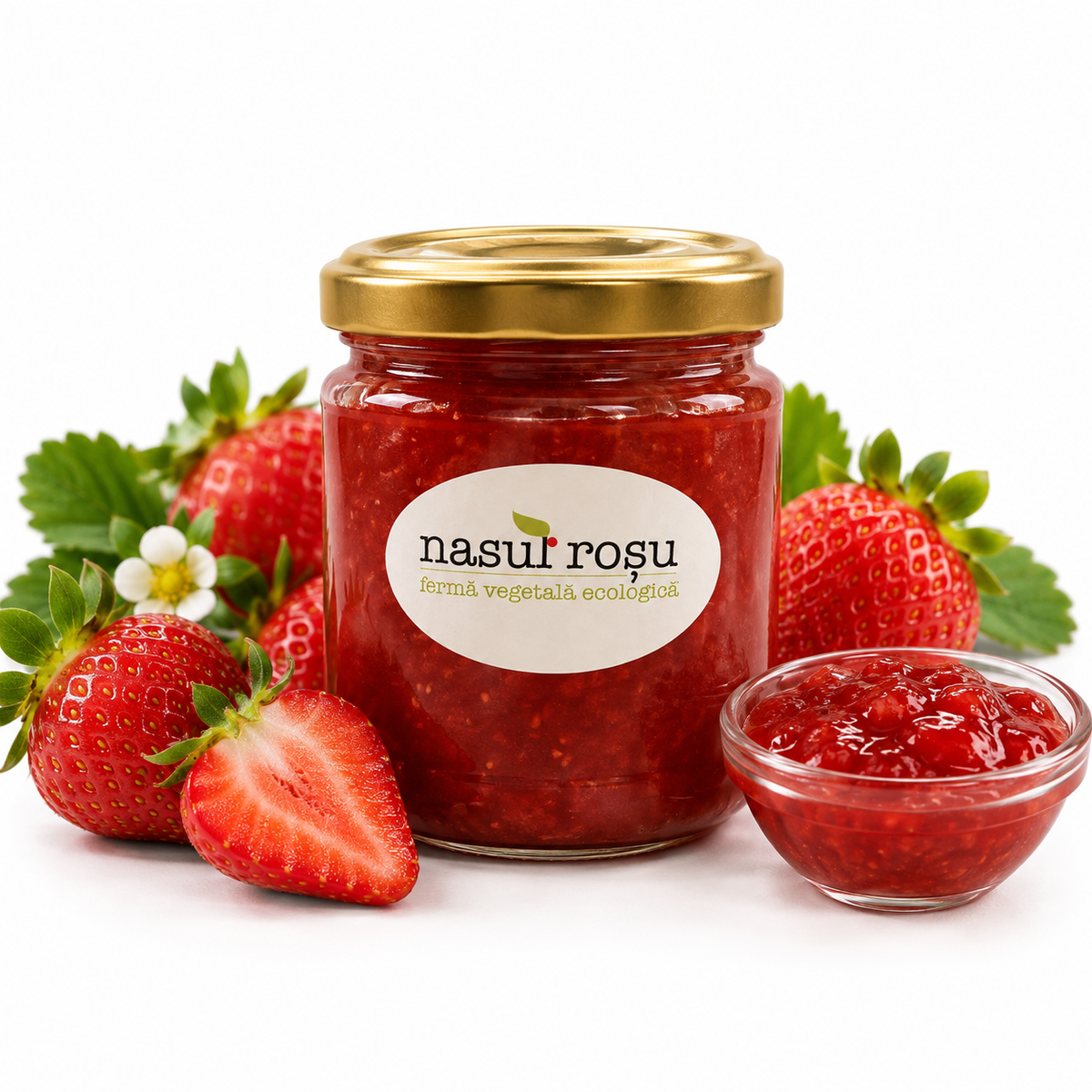 Gem de căpșuni Nasul Roșu, 220g
