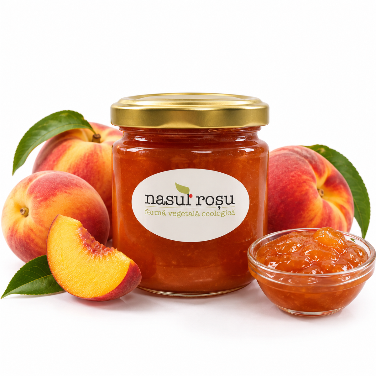 Gem de piersici Nasul Roșu, 220g