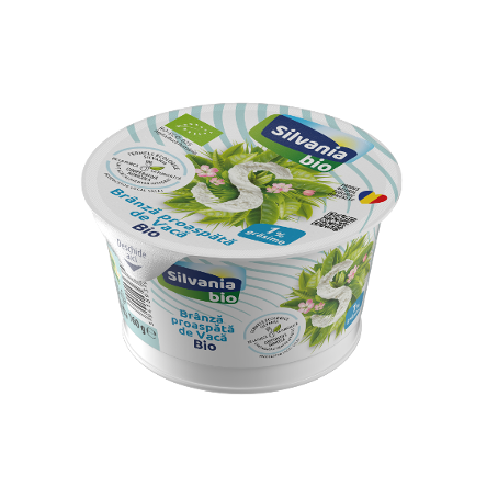 Brânză Proaspătă de Vacă 6% Grăsime ECO, Silvania Bio – 160g