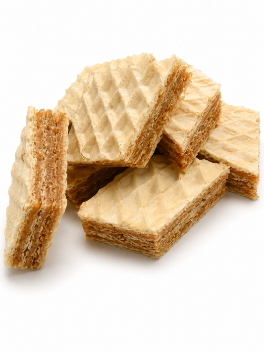 Napolitane de Casă cu Caramel și Nucă, 200g