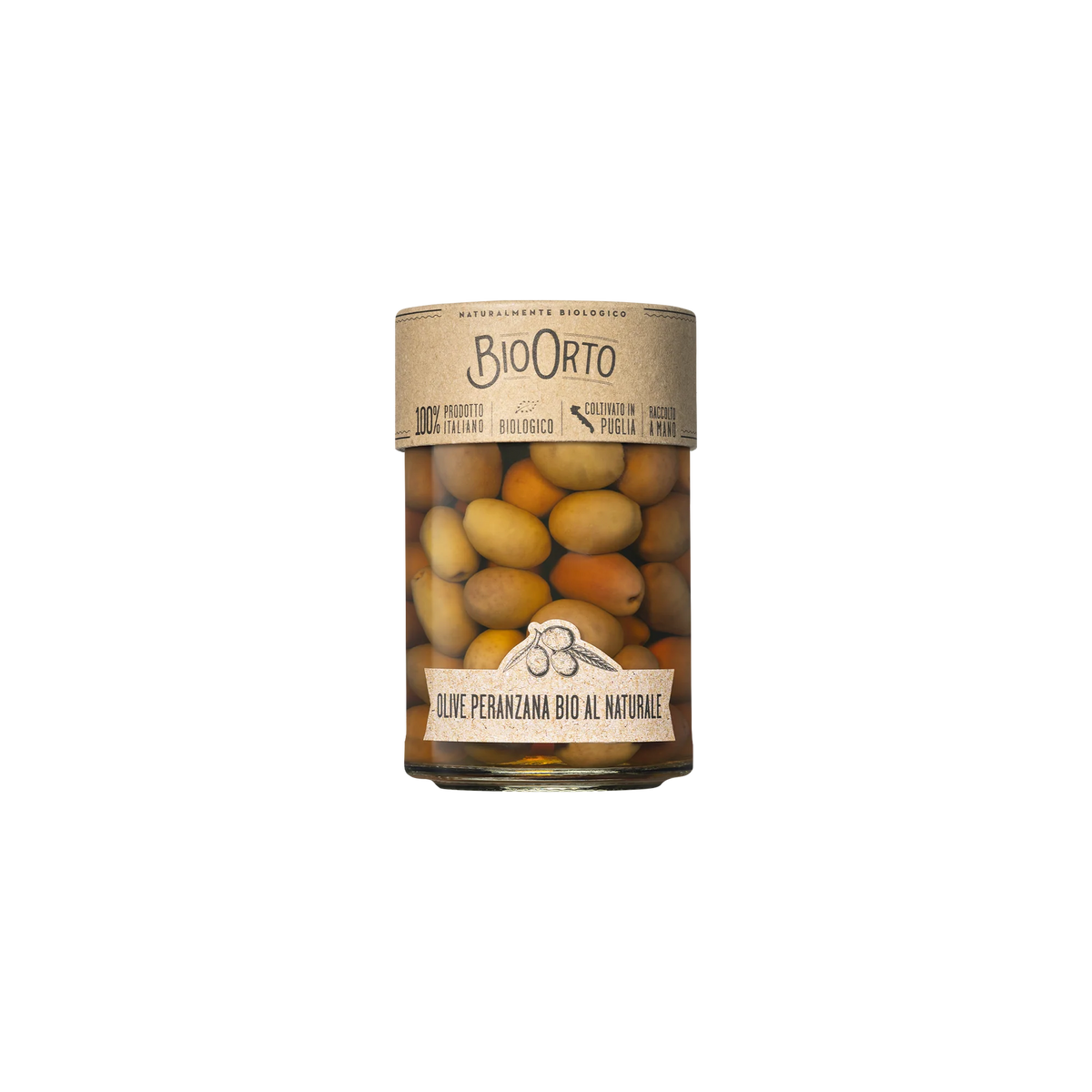 Măsline Peranzana cu Sâmburi în Saramură ECO, 350g