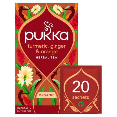 Ceai cu Turmeric, Ghimbir și Portocală ECO, 20 Plicuri