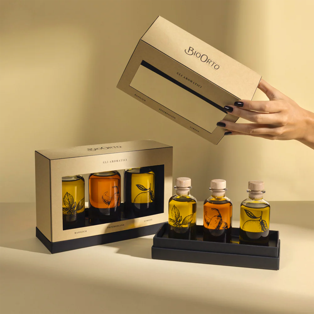 Pachet Cadou 3 Uleiuri de Măsline Aromatizate ECO, 3x100ml