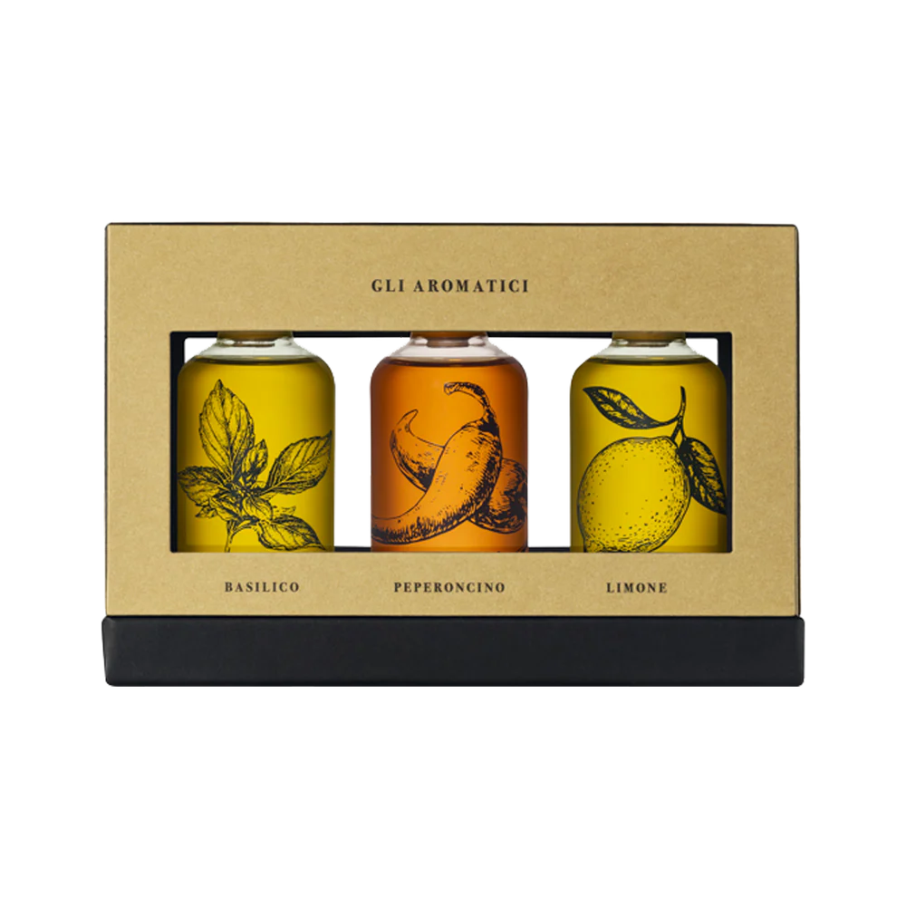Pachet Cadou 3 Uleiuri de Măsline Aromatizate ECO, 3x100ml