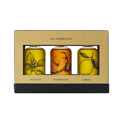 Pachet Cadou 3 Uleiuri de Măsline Aromatizate ECO, 3x100ml