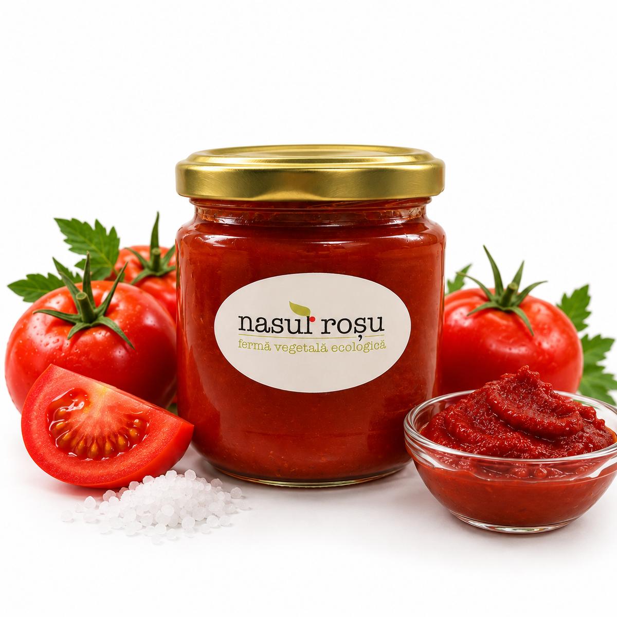 Pastă-bulion de tomate Nasul Roșu, 220g