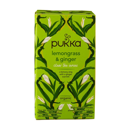 Ceai cu Lemongrass și Ghimbir ECO, 20 Plicuri