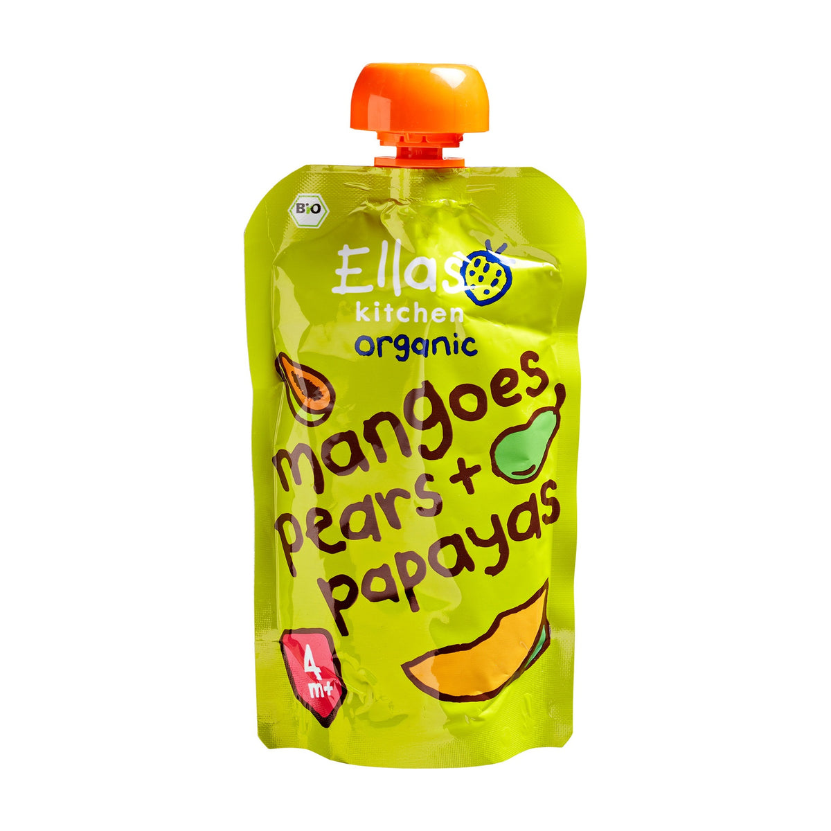 Piure de Mango, Pere și Papaya BIO (4+ luni), 120g
