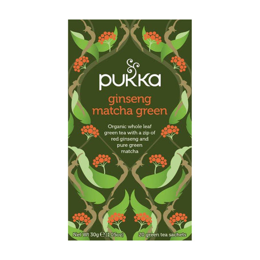 Ceai Verde cu Ginseng și Matcha ECO, 20 Plicuri