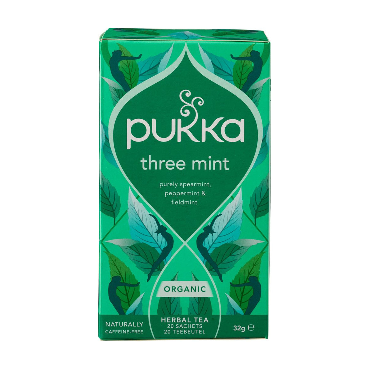 Ceai cu Trei Tipuri de Mentă ECO, 20 Plicuri
