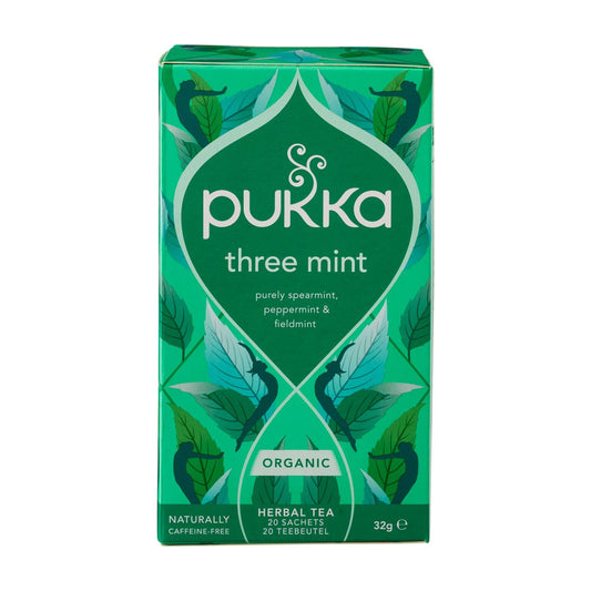 Ceai cu Trei Tipuri de Mentă ECO, 20 Plicuri