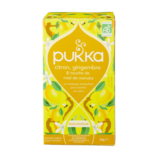 Ceai cu Lămâie, Ghimbir și Miere de Manuka ECO