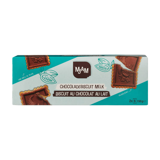 Biscuiți ECO cu Glazură de Ciocolată cu Lapte, 150g