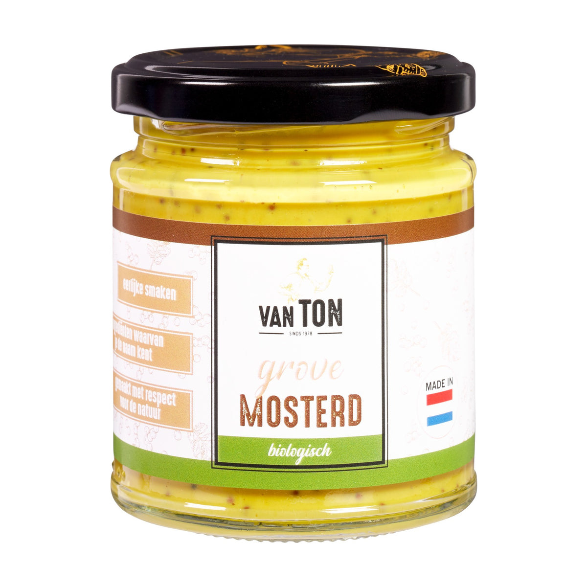 Muștar cu Boabe Întregi ECO, 170g