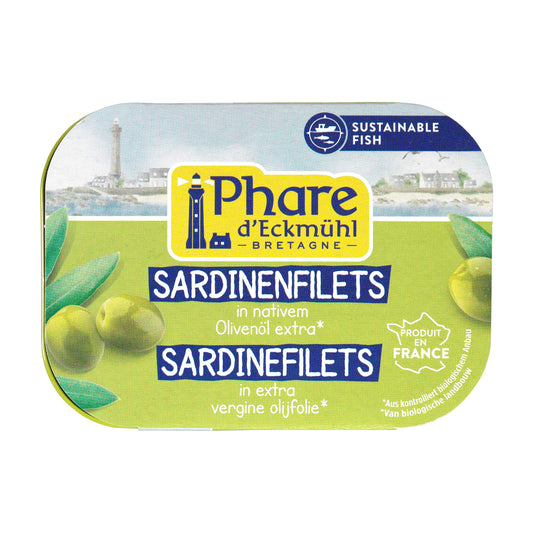 File de Sardine în Ulei de Măsline ECO, 100g