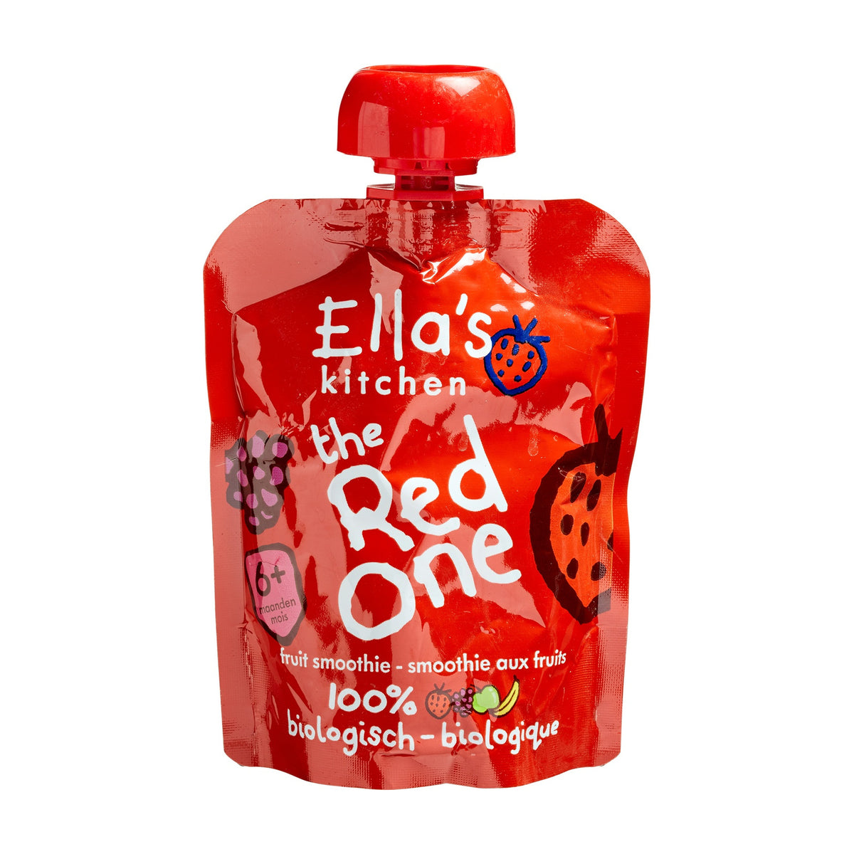 Piure Smoothie Fructe Roșii ECO (6+ luni), 90g