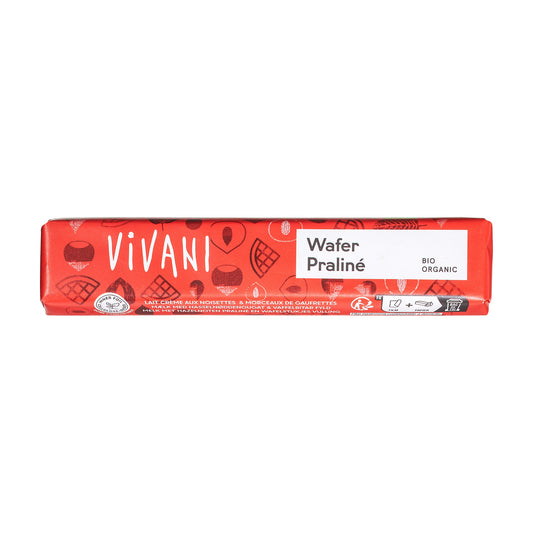 Ciocolată cu Lapte Wafer Praliné ECO, 40g